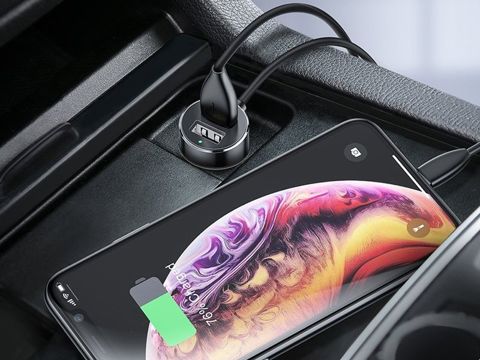 Autonabíječka Baseus 2x USB 80W Car Cigarette černá