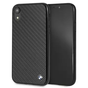 BMW BMHCI61MBC ochranné pouzdro na telefon pro Apple iPhone Xr black/black Siganture-Carbon