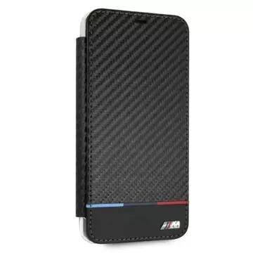 BMW BMTRBKI65PUCARTCBK ochranné pouzdro na telefon pro Apple iPhone Xs Max book black/black Carbon Tricolor Stripe