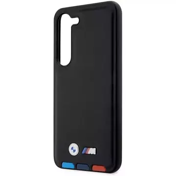 BMW Pouzdro pro Samsung Galaxy S23 Leather Stamp Tricolor black