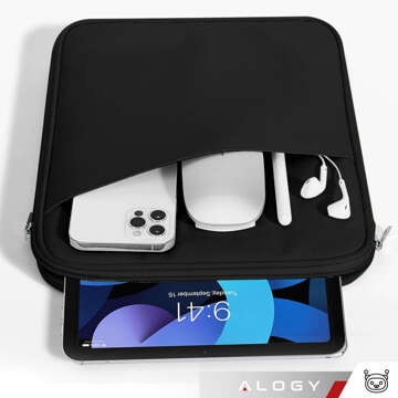 Bag Etui krycí pouzdro na tablet 11 palců na tablety univerzální pouzdro Alogy Slide Black