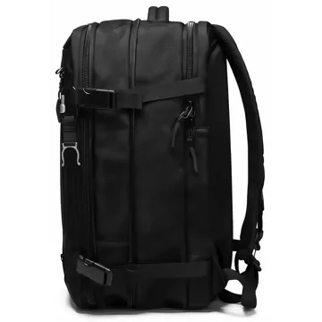 Bange Vodotěsný batoh pro 15,6" notebook City Traveler Rozšiřitelný 55 x 35 x 21-27 cm pro Letadlo Pánské Dámské Visací zámek Kompas klip na láhev Černá