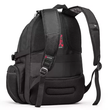 Bange Waterproof Backpack Taška na notebook 15" Městské cestování 48x35x23 cm Do práce Školní Letadlo Pánské Dámské USB Černá