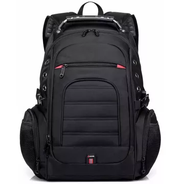 Bange Waterproof Backpack Taška na notebook 15" Městské cestování 48x35x23 cm Do práce Školní Letadlo Pánské Dámské USB Černá