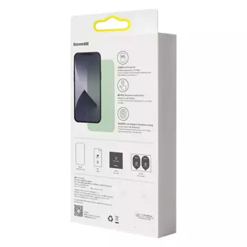 Baseus 2x zelené tvrzené sklo 0,15 mm s filtrem proti modrému světlu pro iPhone 12 Pro / iPhone 12 (SGAPIPH61P-LQ02)