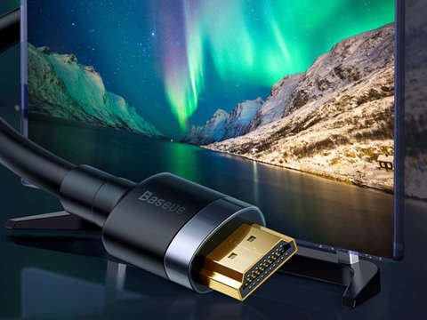 Baseus Cafule 4K FULL HD 3D HDMI-HDMI 2.0 kabel 2m černo-šedý