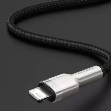 Baseus Cafule Metal Data USB kabel - Lightning 2,4 A 2 m bílý (CALJK-B02)