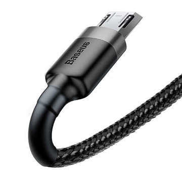 Baseus Cafule USB na micro USB kabel 50cm QC 3.0 2.4A šedý a černý