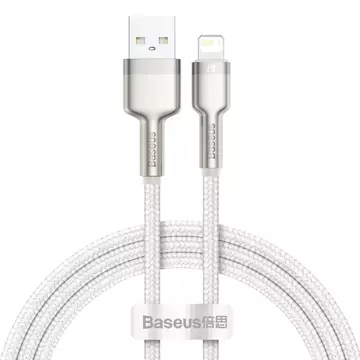 Baseus Cafule USB to Lightning kabel, 2,4A, 1m (bílý)