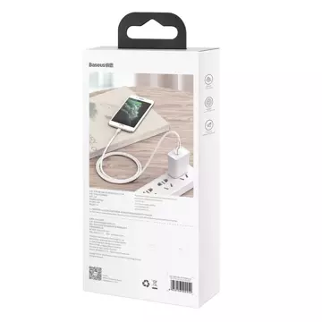 Baseus Cafule USB to Lightning kabel, 2,4A, 1m (bílý)