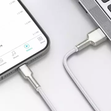 Baseus Cafule USB to Lightning kabel, 2,4A, 1m (bílý)