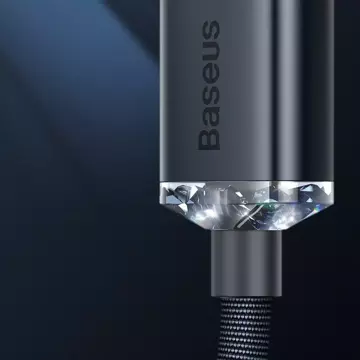 Baseus Crystal Shine Series kabel USB kabel pro rychlé nabíjení a přenos dat USB Typ A - Lightning 2,4A 2m černý (CAJY000101)