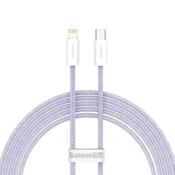 Baseus Dynamic 2 Series rychlonabíjecí kabel USB-C - Lightning 20W 480Mbps 2m fialový