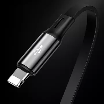 Baseus Golden Loop 3v1 prodlužovací kabel USB - micro USB / Lightning / USB-C 3.5A 35cm - 120cm černý (CAMLT-JH01)