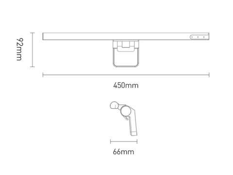 Baseus I-Wok LED lampa pro počítačový monitor USB 5W Black