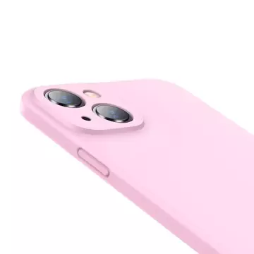 Baseus Liquid Gel Case silikonový kryt pro iPhone 13 růžový (ARYT000904)