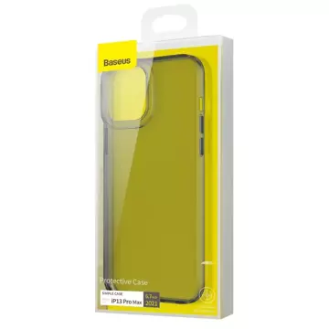 Baseus Simple Series Case průhledné gelové pouzdro iPhone 13 Pro Max černé (ARAJ000501)