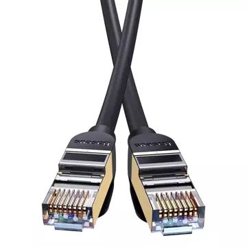 Baseus Speed ​​​​Seven síťový kabel RJ45 10Gbps 10m černý (WKJS010701)