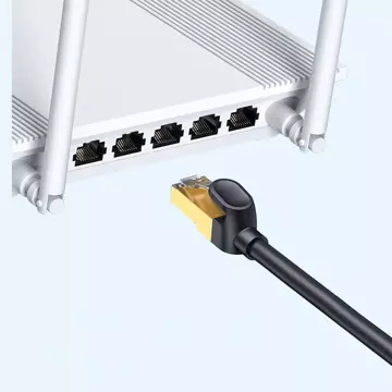 Baseus Speed ​​​​Seven síťový kabel RJ45 10Gbps 10m černý (WKJS010701)