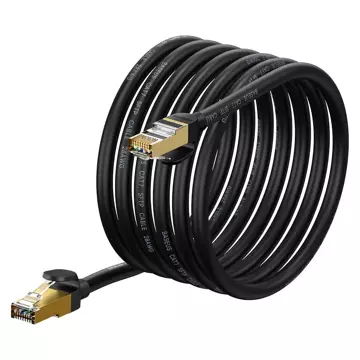 Baseus Speed ​​​​Seven síťový kabel RJ45 10Gbps 5m černý (WKJS010501)