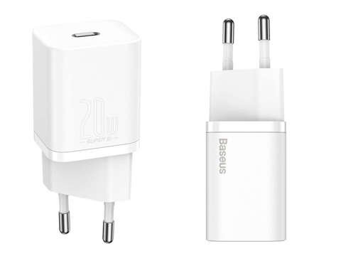 Baseus Super Si USB-C nabíjecí kabel pro iPhone 20W bílý