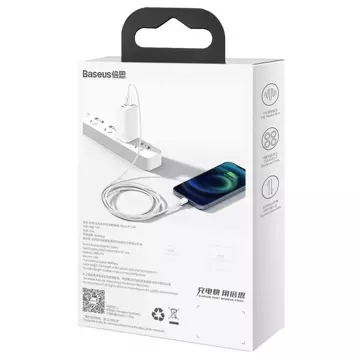 Baseus Superior USB - Lightning 2,4A 2m kabel Bílý (CALYS-C02)