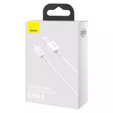 Baseus Superior USB - Lightning 2,4A 2m kabel Bílý (CALYS-C02)