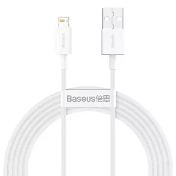 Baseus Superior USB - Lightning 2,4A 2m kabel Bílý (CALYS-C02)