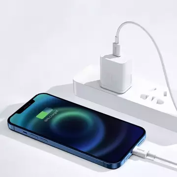 Baseus Superior USB Type C kabel - Lightning Power Delivery 20 W 1 m Bílá (CATLYS-A02)