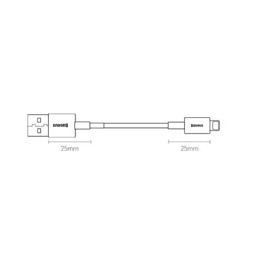 Baseus Superior USB kabel - Lightning 2,4 A 1 m červený (CALYS-A09)