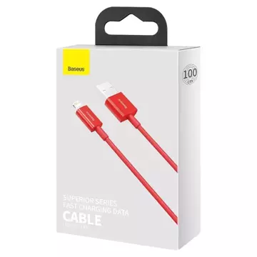 Baseus Superior USB kabel - Lightning 2,4 A 1 m červený (CALYS-A09)