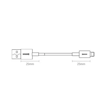 Baseus Superior USB kabel - Lightning 2,4A 1,5 m bílý (CALYS-B02)