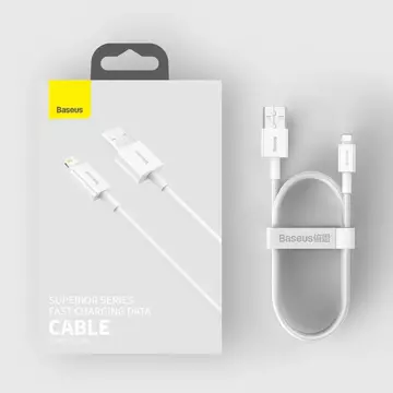 Baseus Superior USB kabel - Lightning 2,4A 1,5 m bílý (CALYS-B02)