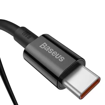 Baseus Superior kabel USB Type C - USB Type C kabel rychlé nabíjení Quick Charge / Power Delivery / FCP 100W 5A 20V 1m černý (CATYS-B01)