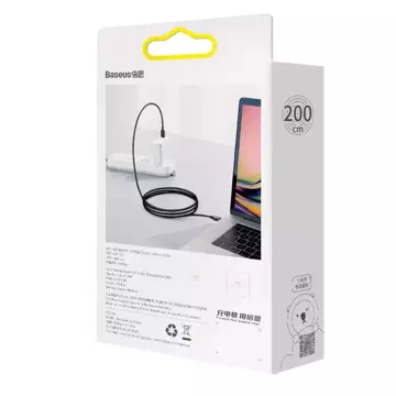 Baseus Superior kabel USB Type C - USB Type C kabel rychlé nabíjení Quick Charge / Power Delivery / FCP 100W 5A 20V 2m černá (CATYS-C01)