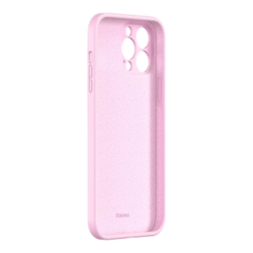 Baseus Tekuté gelové pouzdro Silikonový kryt pro iPhone 13 Pro růžový (ARYT001004)