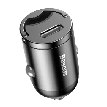 Baseus Tiny Star PPS Mini Smart USB Typ C nabíječka do auta 30W Quick Charge 3.0 PD 3.0 šedá (VCHX-B0G)