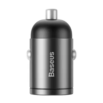 Baseus Tiny Star PPS Mini Smart USB Typ C nabíječka do auta 30W Quick Charge 3.0 PD 3.0 šedá (VCHX-B0G)