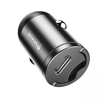 Baseus Tiny Star PPS Mini Smart USB Typ C nabíječka do auta 30W Quick Charge 3.0 PD 3.0 šedá (VCHX-B0G)