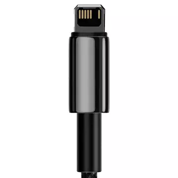 Baseus Tungsten Gold USB to Lightning kabel, 2,4A, 1m (černý)