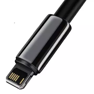 Baseus Tungsten Gold USB to Lightning kabel, 2,4A, 1m (černý)