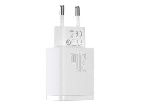 Baseus USB PD QC 3.0 20W Bílá nástěnná nabíječka