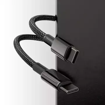 Baseus USB Type C - USB Type C kabel rychlé nabíjení Power Delivery Quick Charge 100 W 5 A 1 m černá (CATWJ-01)