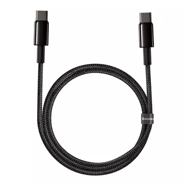 Baseus USB Type C - USB Type C kabel rychlé nabíjení Power Delivery Quick Charge 100 W 5 A 1 m černá (CATWJ-01)