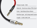 Baseus Yiven M30 audio kabel mini Jack 3,5mm 1m černý