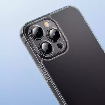 Baseus kryt matného skla pro iPhone 13 pro pevný kryt s gelovým rámečkem černý (arws000401)