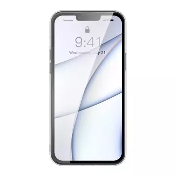 Baseus kryt matného skla pro iPhone 13 pro pevný kryt s gelovým rámečkem černý (arws001001)