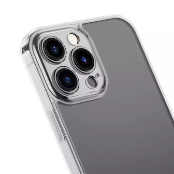 Baseus kryt matného skla pro iphone 13 pro max pevný kryt s gelovým rámečkem průhledný (arws000802)