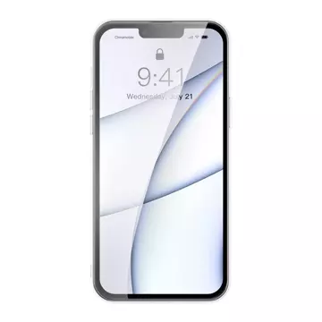 Baseus kryt matného skla pro iphone 13 pro max pevný kryt s gelovým rámečkem průhledný (arws000802)