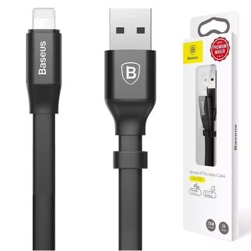 Baseus svižný lightning kabel 23cm šedý